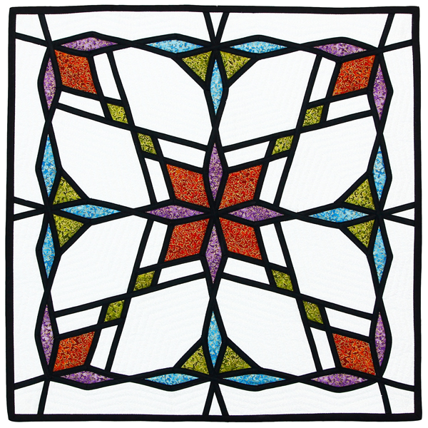Stained Glass 4 patchwork quilt pattern